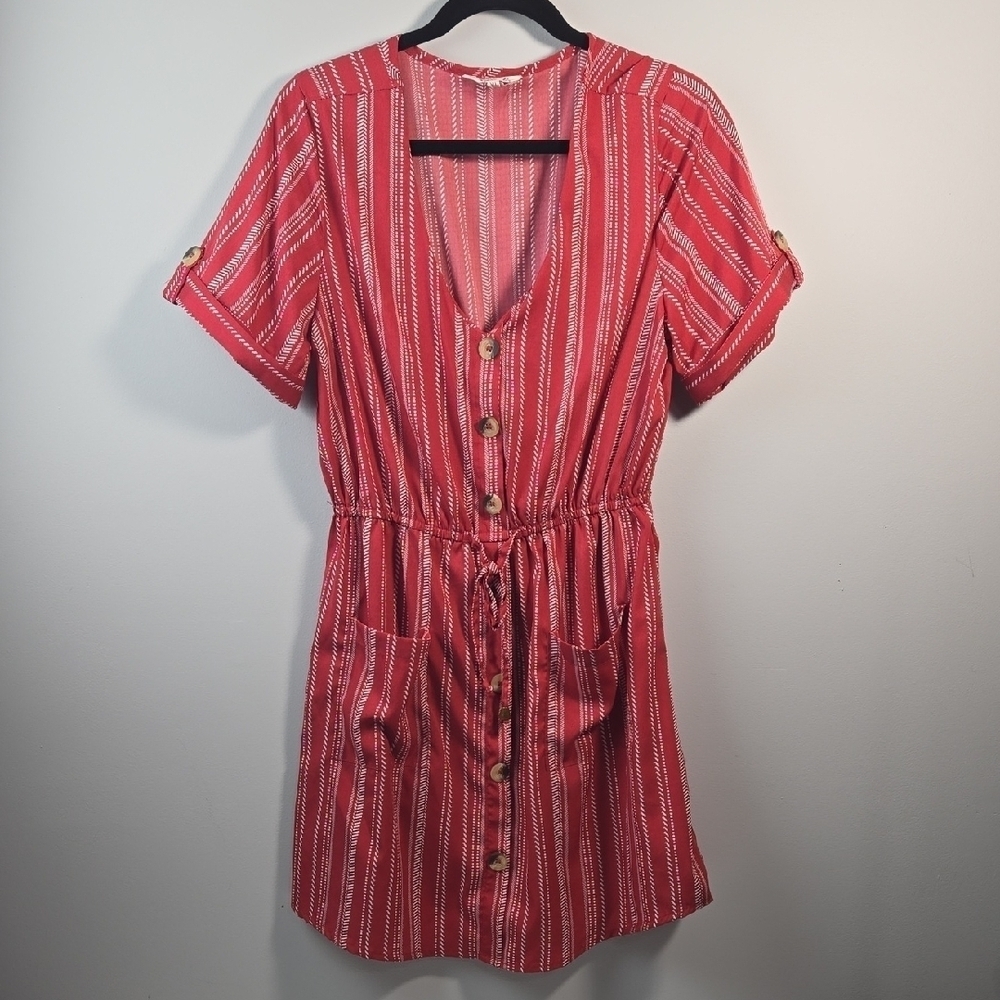 Blush Red Patterned Top